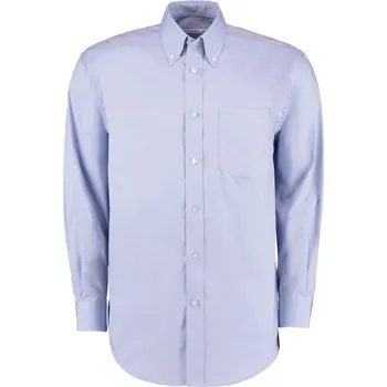 Pánská košile Kustom Kit Košile KK 105 Oxford, dlouhý rukáv, pánská COT430105037jd-light blue Modrá světlá 14,5