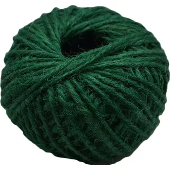 Svatební dekorace Jutový motouz (zelený) 30m