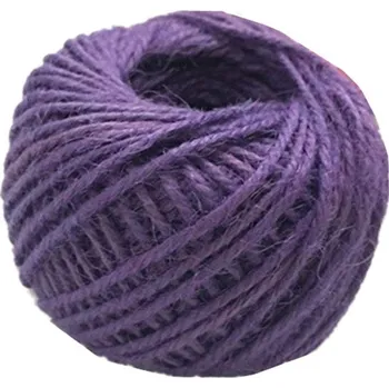 Svatební dekorace Jutový motouz (tmavě fialová) 50m