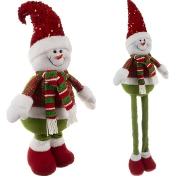 Svatební dekorace Vánoční sněhulák- teleskopický 95 cm