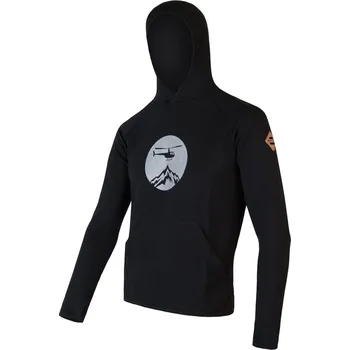 Pánská mikina Pánská mikina klokanka SENSOR MERINO UPPER HELI černá XL