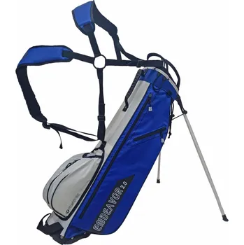 Golf Fastfold Endeavor stand bag modro-bílý + Dárková krabička týček