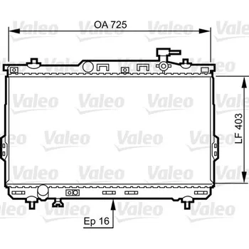 Chladič motoru Chladič, chlazení motoru VALEO 734259
