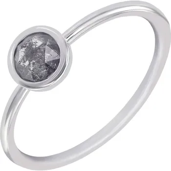 Prsten Prsten se salt and pepper diamantem Fermie