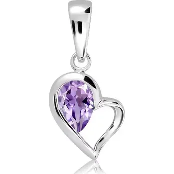 Přívěsek Gary S Amethyst - stříbrný přívěsek s ametystem