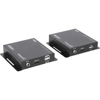 Síťový kabel Manhattan HDMI™ KVM extender přes síťový kabel RJ45 120 m