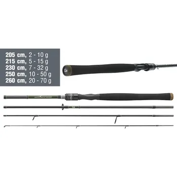 Rybářský prut Přívlačový prut Daiwa Wilderness Travel 2026 - 2,50 m, 10 - 50 g
