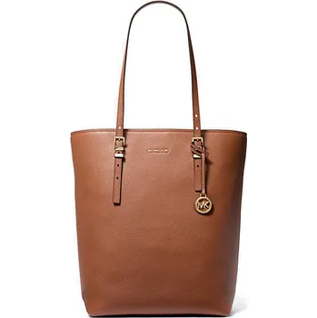 Michael Kors kožená kabelka Quinn large hnědá luggage + doprava zdarma