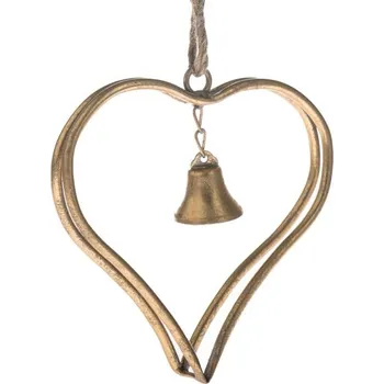 Casa de Engel Kovové závěsné srdce se zvonkem