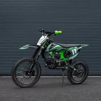 malá motorka Pitbike Leramotors Shark 125ccm E-Start 4T 17/14 zelená Leramotors shark-125-E-START-17-14