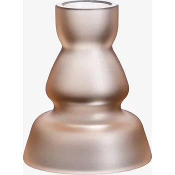 Svícen Preciosa Skleněný Svícen z českého křišťálu Preciosa, camel