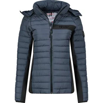 Dámská bunda Dámská prošívaná podzimní bunda Geographical Norway ARETHA Barva: Modrá, Velikost: XL