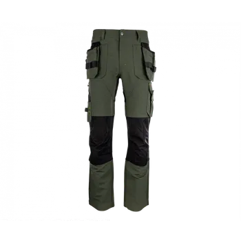 Oblečení a móda Pracovní kalhoty EREBOS zeleno/černé, 64
