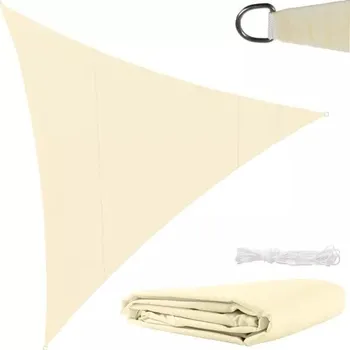Svatební dekorace Plachta proti slunci 4 x 4 x 4 m béžová