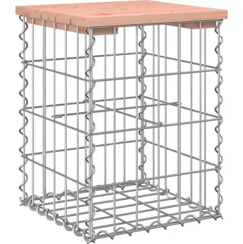 Zahradní lavice Zahradní lavička, gabion styl, přírodní dřevo, HAIFA