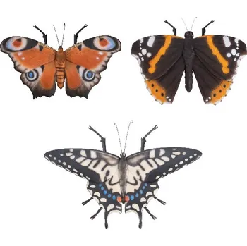 Zahradní dekorace Zvířátka a postavy OUTDOOR TRUE TO NATURE Motýl, 31 x 6,5 x 27 cm, balení obsahuje 3 kusy!|Esschert Design