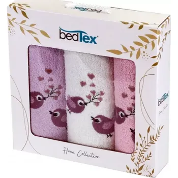 Kosmetická sada DÁRKOVÁ SADA FROTÉ RUČNÍČKŮ 3 KS - PTÁČCI