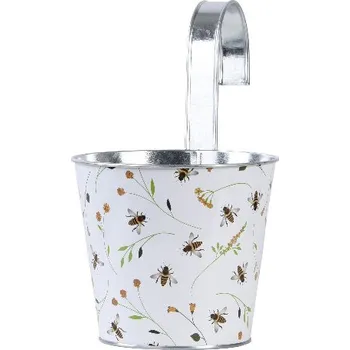 Květináč Květináč závěsný, potisk BEE, oválný|Esschert Design