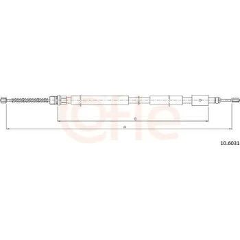 Autodíl Tažné lanko, parkovací brzda COFLE 10.6031