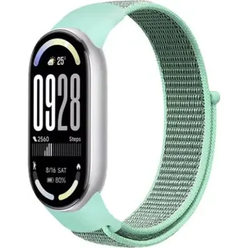 Příslušenství k chytrým hodinkám eses Nylonový řemínek pro Xiaomi Smart Band 8, 9 a 10 - Mátový