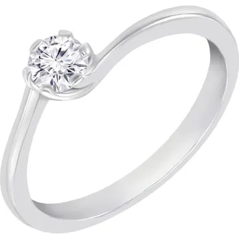 Prsten Zásnubní prsten s moissanitem Hetal