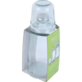 Sklenice Lahev na pití - set JUEGO, 1L, sv. modrá (balení obsahuje 1ks) (DOPRODEJ)|Vidrios San Miguel|Recycled Glass