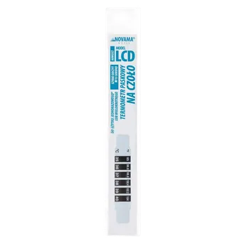 Teploměr osobní NOVAMA WHITE LCD Čelní páskový teploměr 3 ks