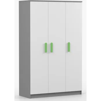 Dětská skříň Idzczak Skříň 3D Smyk II 19 šedá + bílá Vyber barvu: Zelená