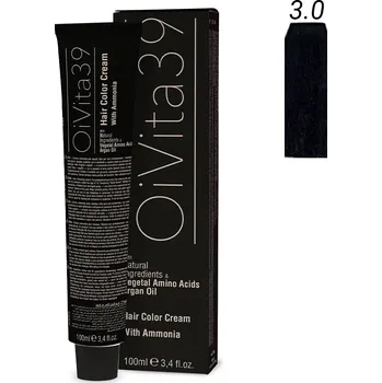 Barva na vlasy OiVita39 Hair Color Cream with Ammonia 3.0 - Profesionální krémová barva na vlasy s amoniakem 100 ml
