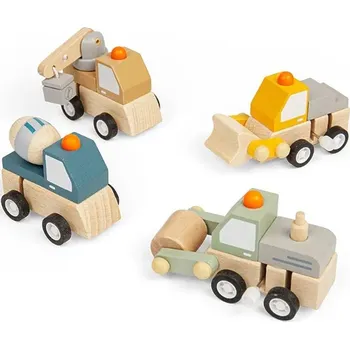 Bigjigs Toys Natahovací stavební autíčko 1 ks