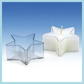 Výroba svíčky Polykarbonátová forma Hvězda (Forma na výrobu čajových svíček)