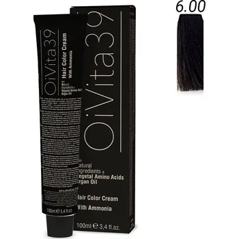 Barva na vlasy OiVita39 Hair Color Cream with Ammonia 6.00 - Profesionální krémová barva na vlasy s amoniakem 100 ml