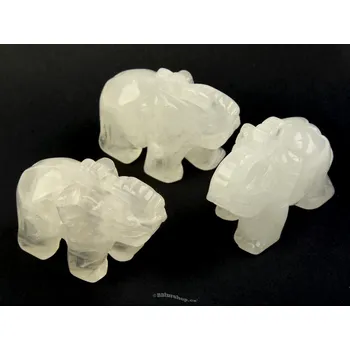 Přírodní kámen Slon pro štěstí Křišťál