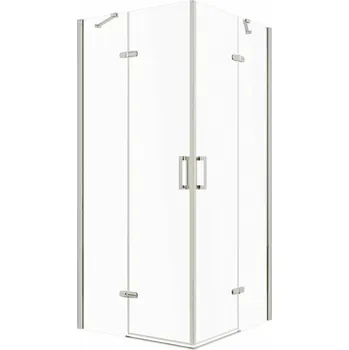 Novoterm Čtvercový sprchový kout NV-Flow 90x90 chrom/transparent - bez vaničky