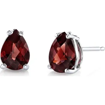 Náušnice Zlaté náušnice s pear granáty Reata