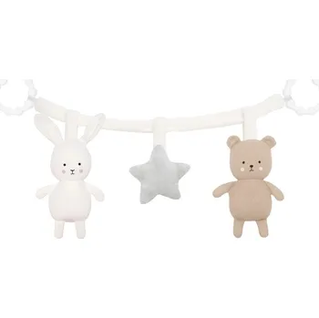 Hračka na kočárek Jabadabado Řetízek na kočárek Medvěd a zajíc