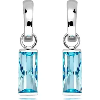 Šperk Adel S Blue Topaz - stříbrné náušnice s modrým topazem