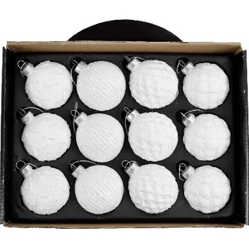 Bytová dekorace Koule vánoční, průměr ozdoby 5,5 cm, box 12ks|Ego Dekor
