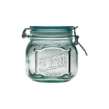 Sklenice Sklenice z recyklovaného skla s uzávěrem ORIGINAL 0,8L, čirá (DOPRODEJ) (balení obsahuje 1ks)|Vidrios San Miguel|Recycled Glass