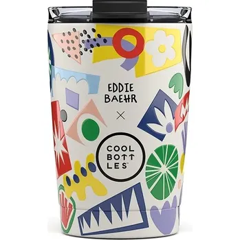 Termohrnek Cool Bottles Nerezový termohrnek Eddie Baehr - Electric Garden 330 ml