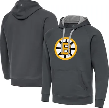 Pánská mikina Pánská mikina Boston Bruins Antigua Victory Pullover Hoodie - Charcoal Velikost: M