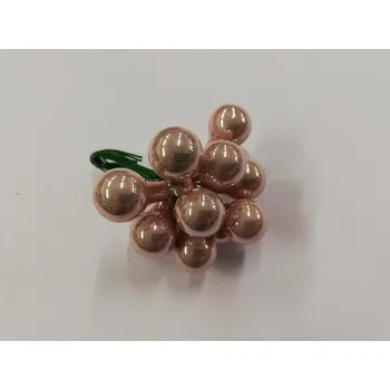 Vánoční dekorace Vánoční kouličky svazek 12 ks - růžová světlá lesklá