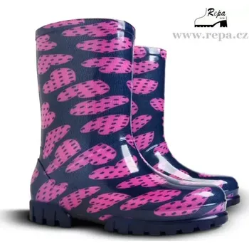 Chlapecká obuv DEMAR TWISTER PRINT velké srdce velikosti 20 - 27 22-23