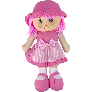 Dřevěná hračka Hadrová panenka (růžová 50cm)