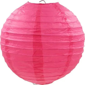 Svatební dekorace Papírová lucerna (tmavě růžová) 20cm