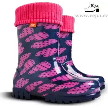 Dětská móda DEMAR TWISTER LUX PRINT velké srdce velikosti 28 - 35 34-35