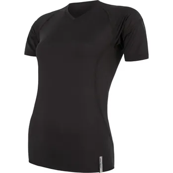 cyklistický dres Dámské triko kr.rukáv SENSOR COOLMAX TECH černá M