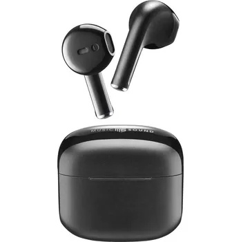 Sluchátka Cellularline Headset do uší (In Ear) Bluetooth®, Bez kabelu černá Nabíjecí pouzdro