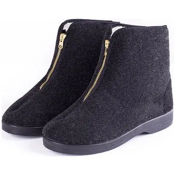 Pánská zimní obuv Vlnka Pánské důchodky z ovčí vlny na zip černá velikost obuv dospělí 46