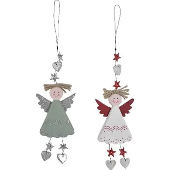 Bytová dekorace Závěs anděl, balení obsahuje 2 kusy! 10 x 35 x 1 cm|Ego Dekor